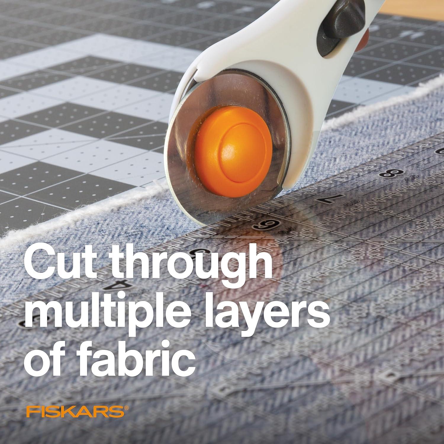 Cuchilla Rotativa Fiskars 45mm - Paquete de 2, Acero Premium