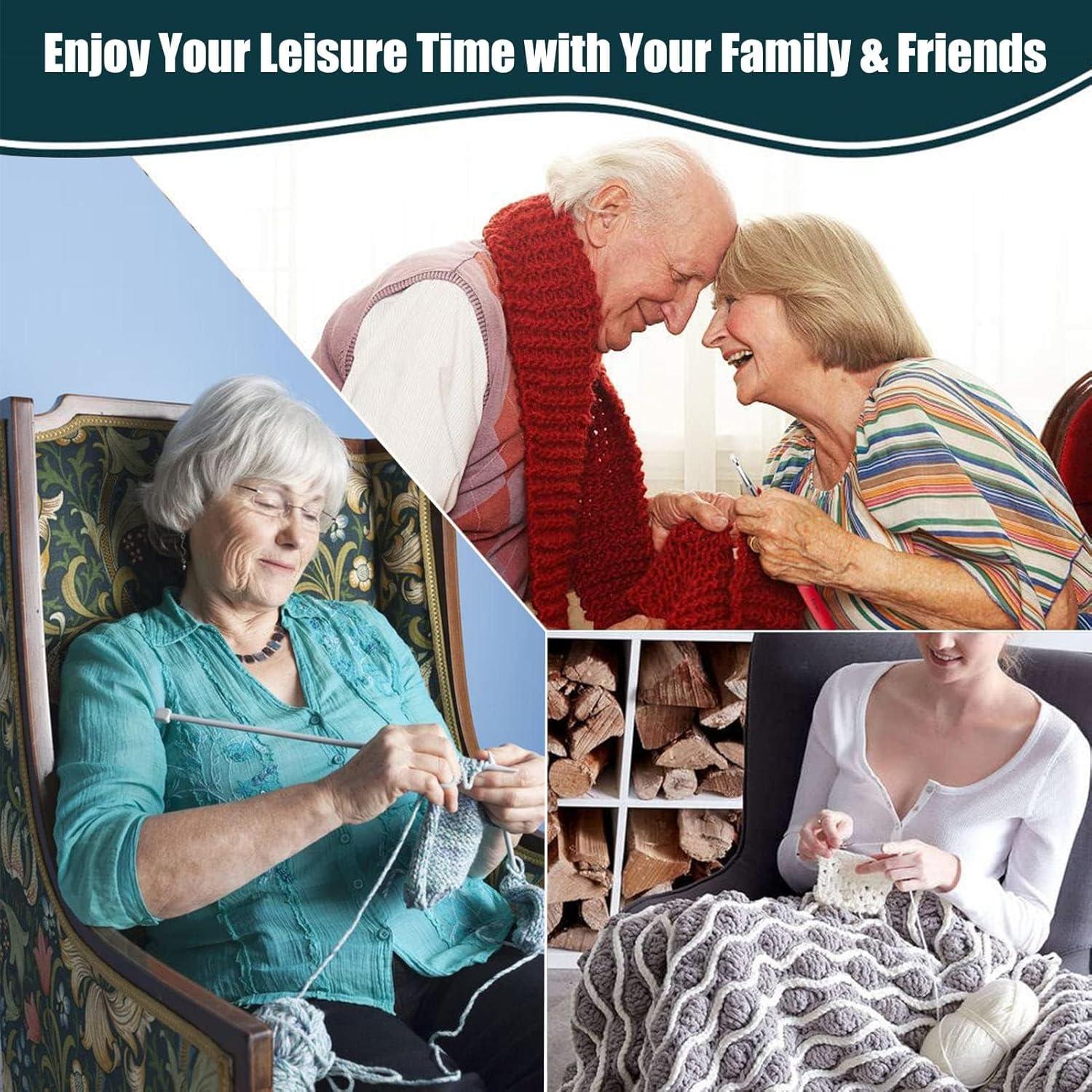 Juego de Ganchos de Crochet KOKNIT 12 Piezas con Mango Ergonómico