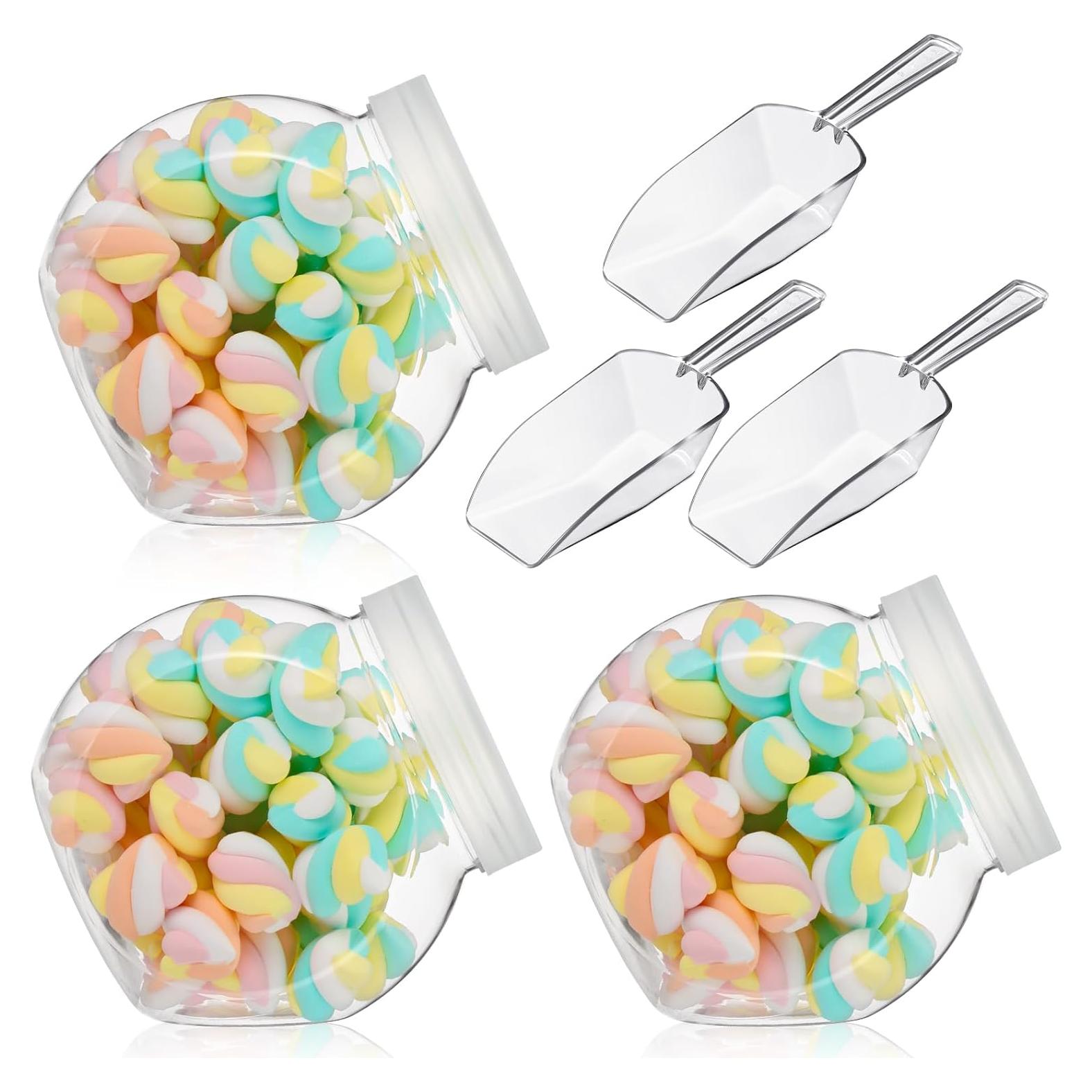 Tarros de Dulces de Plástico Umigy con Tapa 1250 ml - 2 Piezas