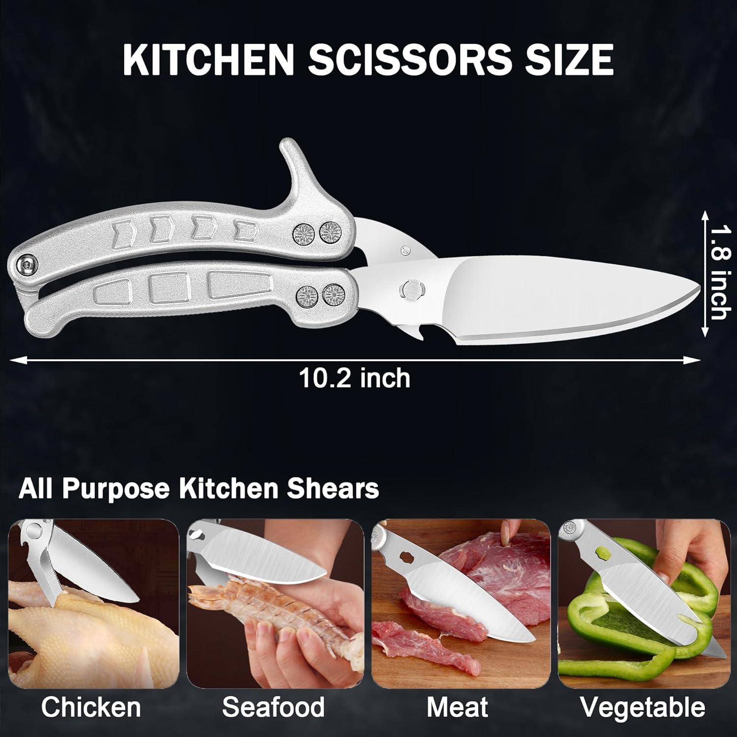 Tijeras de Cocina SLEMOON de Acero Inoxidable 25.4 cm