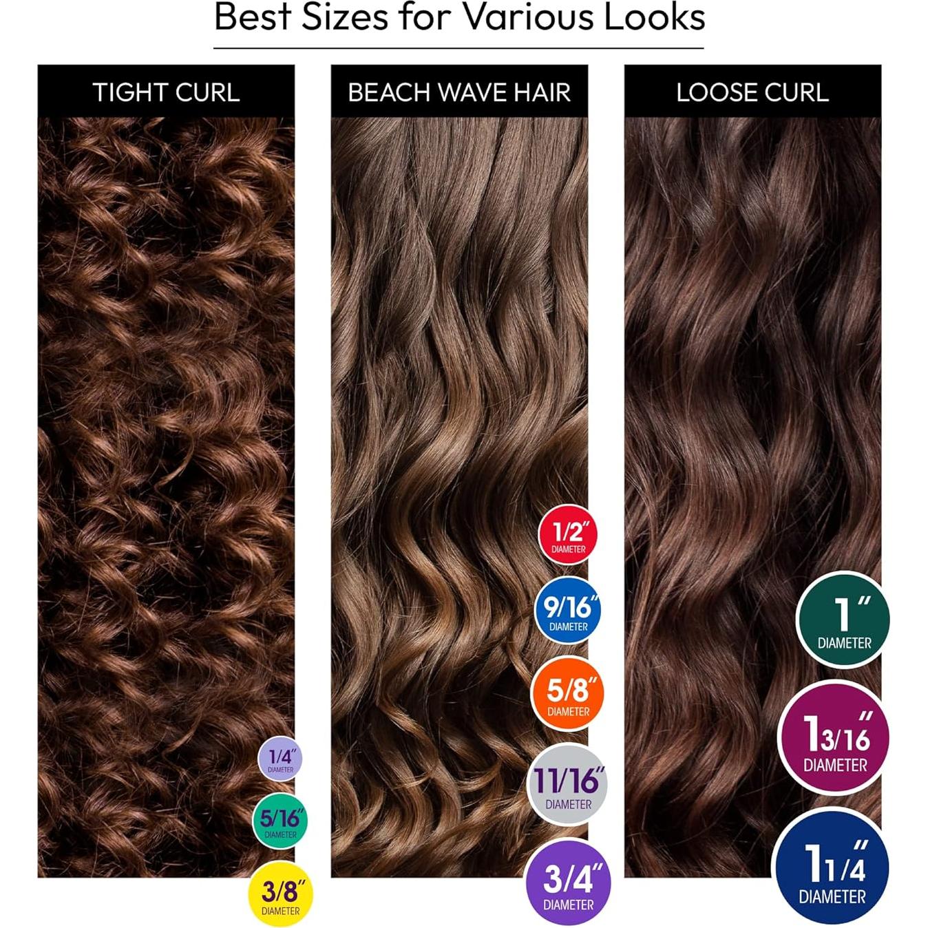 Red by Kiss 30 PCS Varillas Flexibles para Rizar Cabello 25 cm