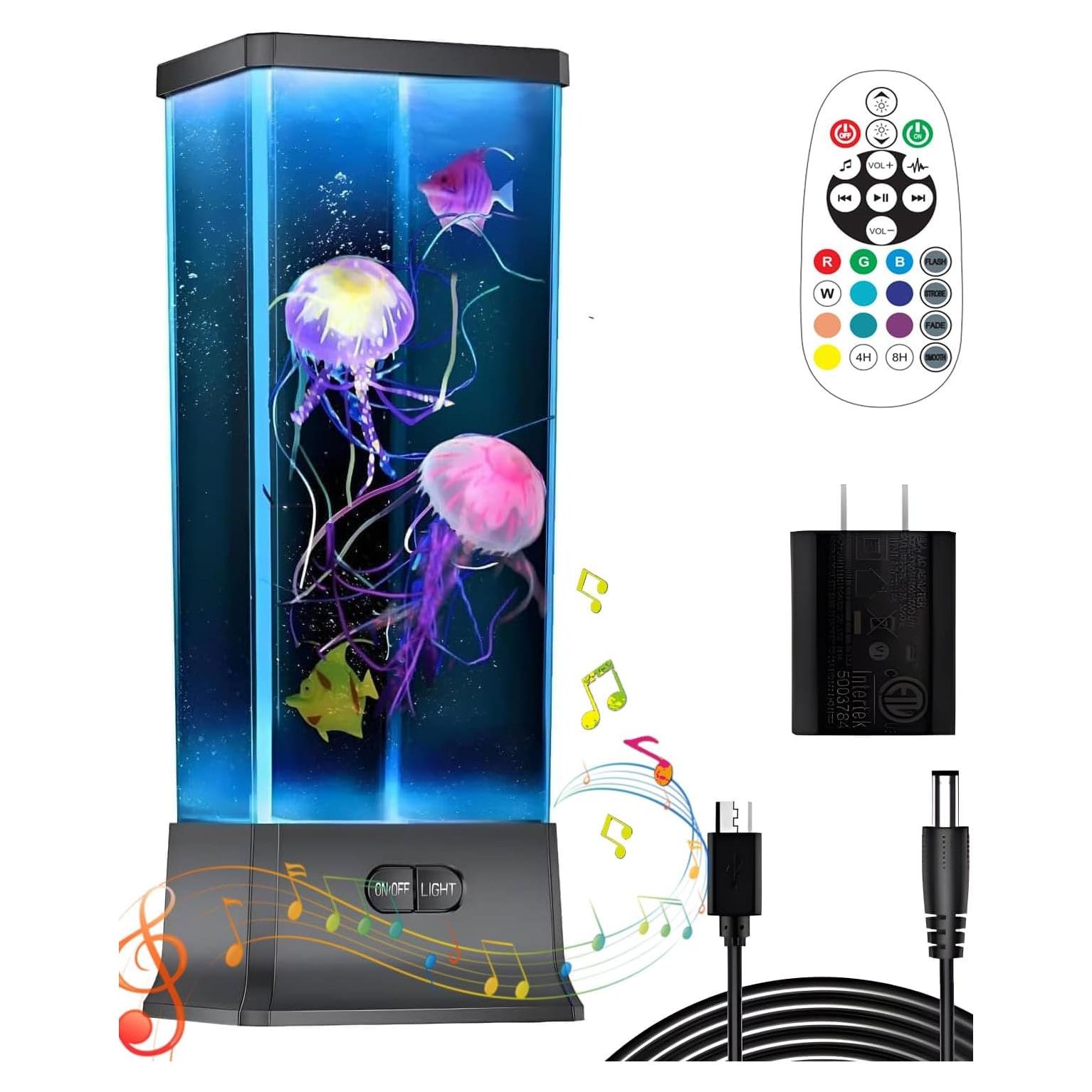 Lámpara de Medusas COLORLIFE con Altavoz Bluetooth y Ruido Blanco
