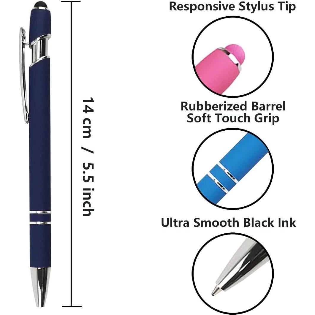 Bolígrafos Estilográficos Oddmoal 12 Colores Tinta Negra 1.0mm
