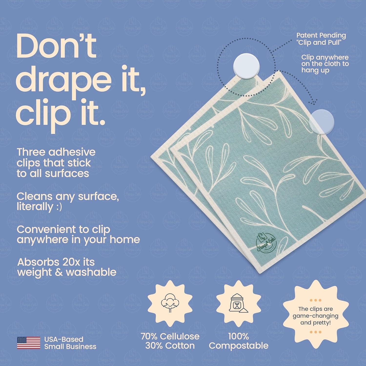 Paños de Cocina Reutilizables Harps&Seb - 6 Unidades Ecológicos