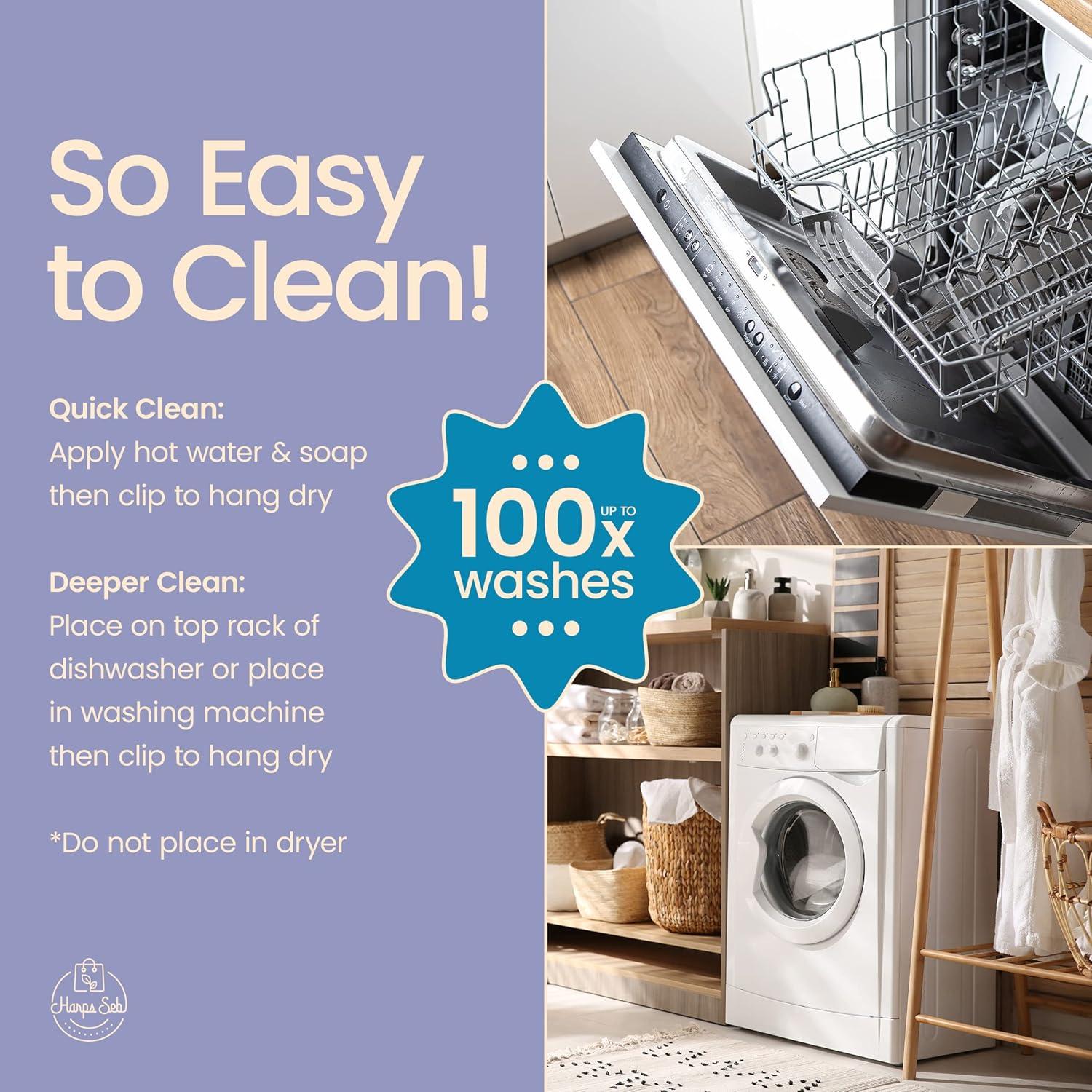 Paños de Cocina Reutilizables Harps&Seb - 6 Unidades Ecológicos