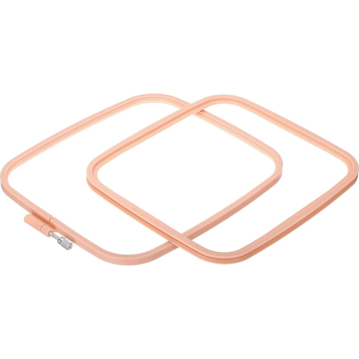 Aro de Bordado Cuadrado PATIKIL Beige 22x19.5cm ABS Reutilizable