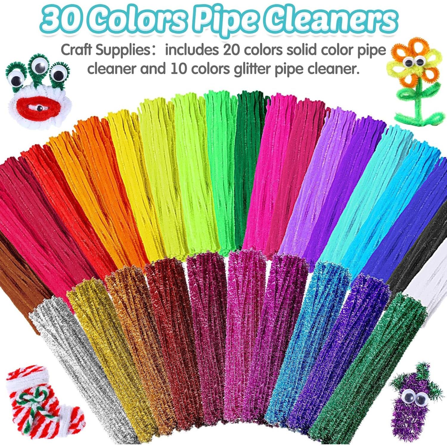 Kit de Manualidades Leitee 2500 Piezas Limpiapipas y Ojos Móviles