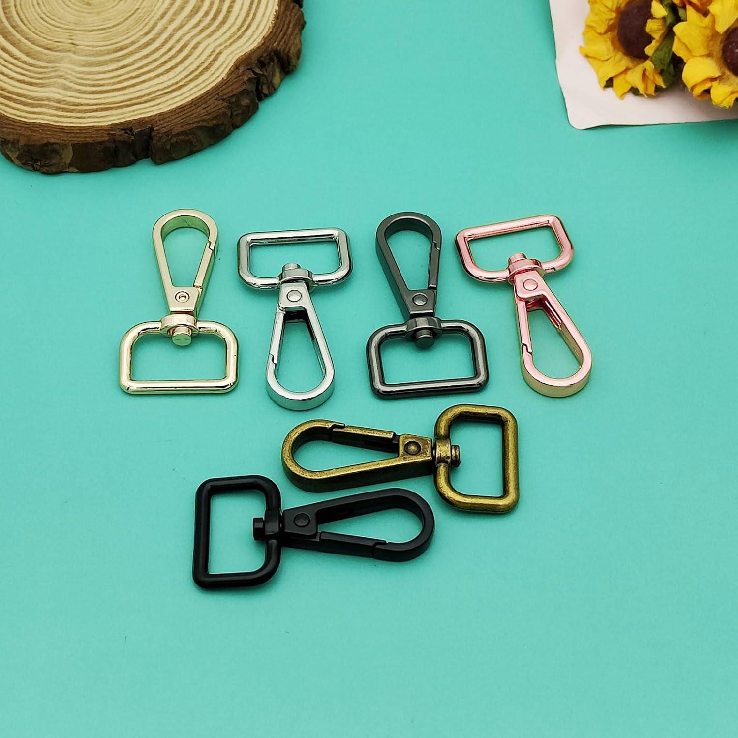 24 Ganchos Giratorios D Ring Oubaka 48mm Metal 6 Colores