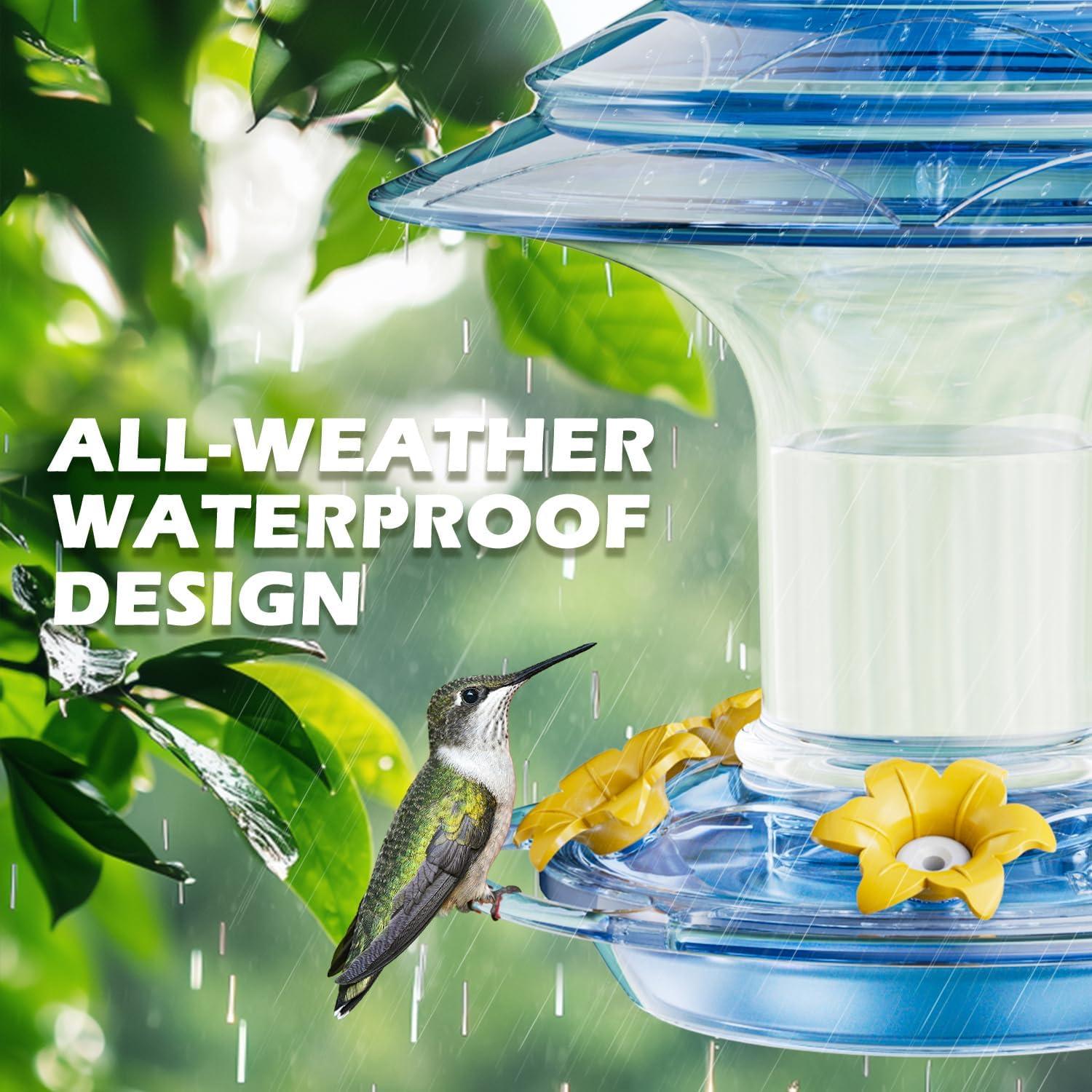 Alimentador de Colibríes Birdream Azul 0.59kg 5 Puertos Antihormigas