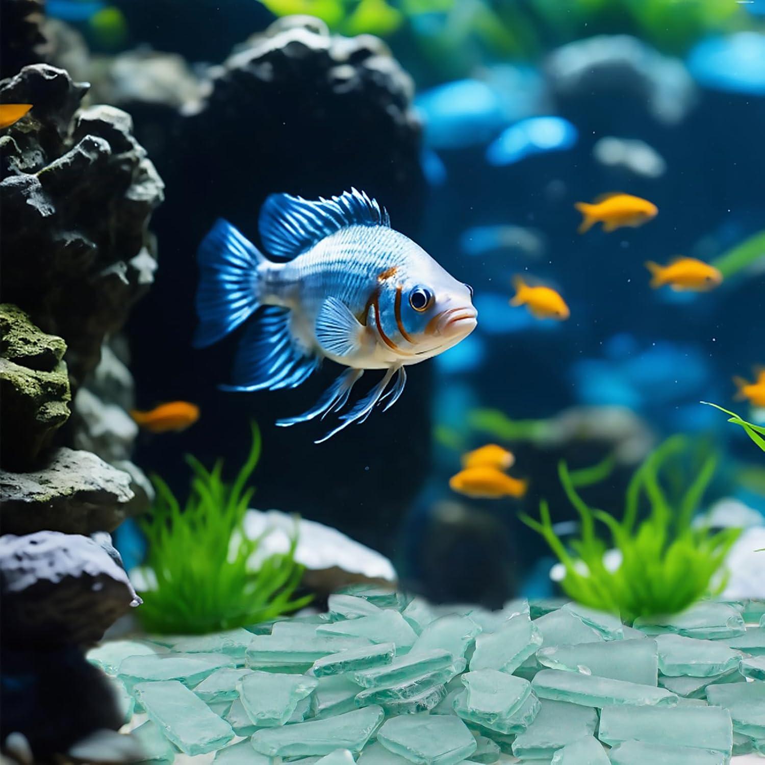 Piezas de Vidrio del Mar Keedolla 425 g Azul Verde para Manualidades