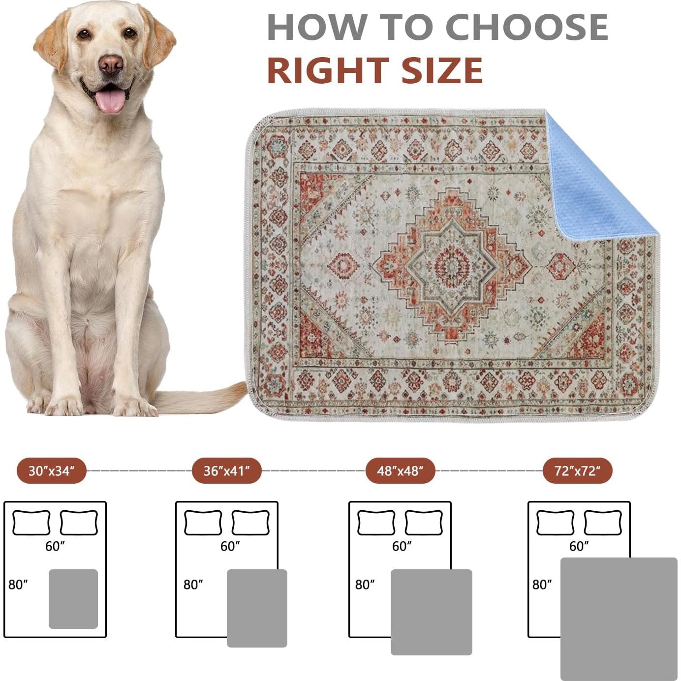 Almohadillas Lavables Qeils para Orina de Perro 45x61cm Paquete 2