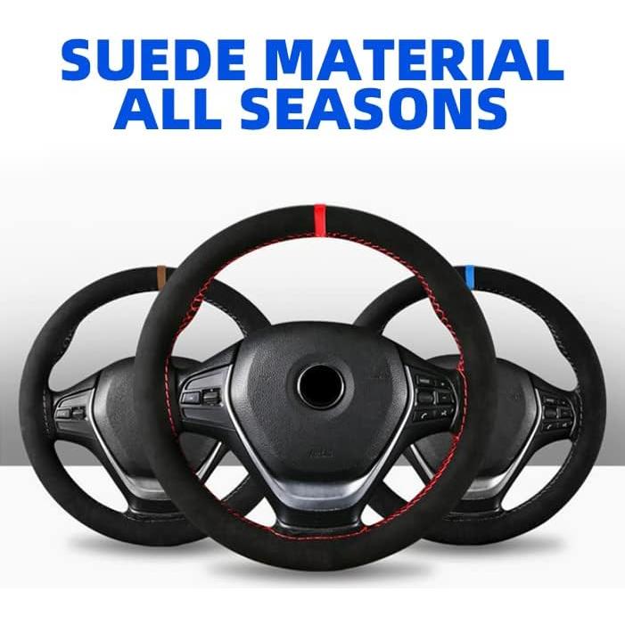 Funda de Volante AUCELI 15 Pulgadas Cuero Microfibra Universal