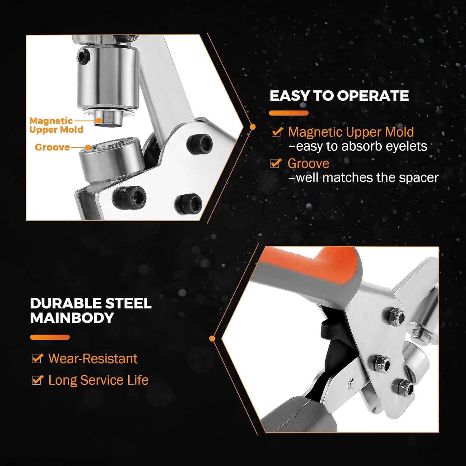 Kit de Ojetes Manual BEAMNOVA 6mm con 500 Suministros