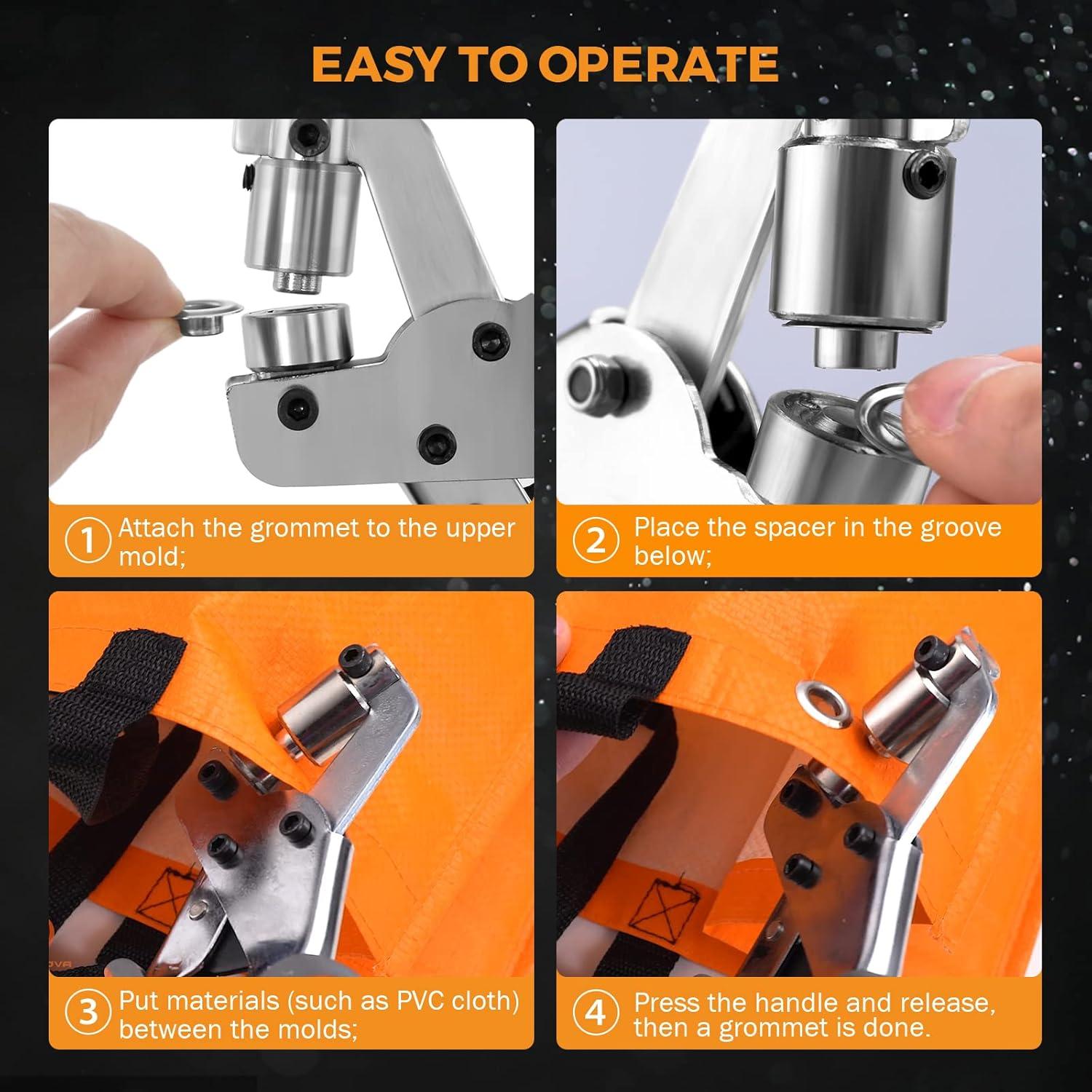 Kit de Ojetes Manual BEAMNOVA 6mm con 500 Suministros