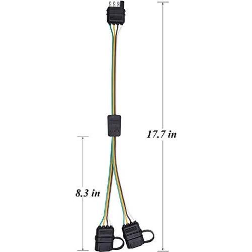 Conector Y 4 Pines Tata.Meila para Luz de Remolque 44.5 cm