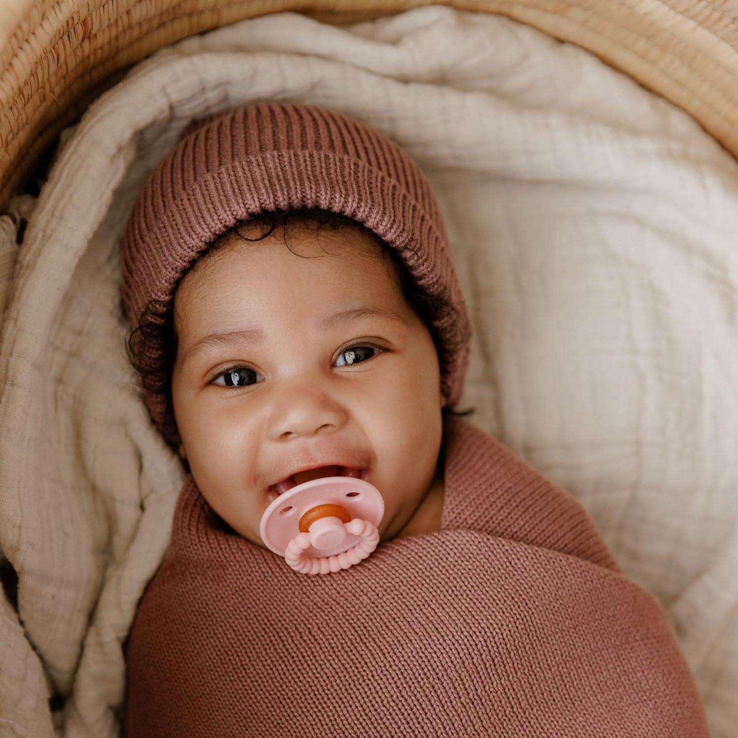 Chupete Luladream Rosa Blush - Tetina de Caucho Natural 0-18M