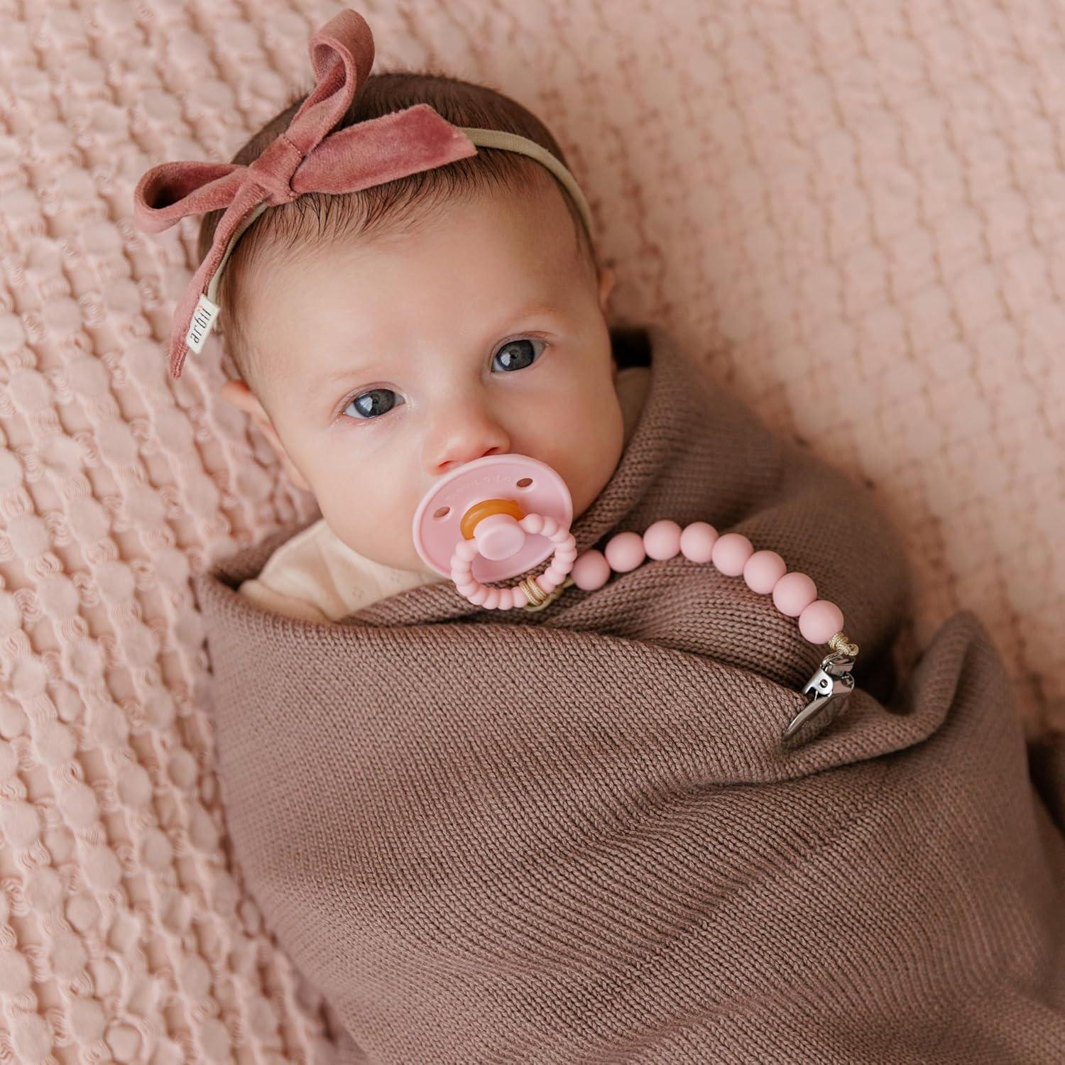 Chupete Luladream Rosa Blush - Tetina de Caucho Natural 0-18M