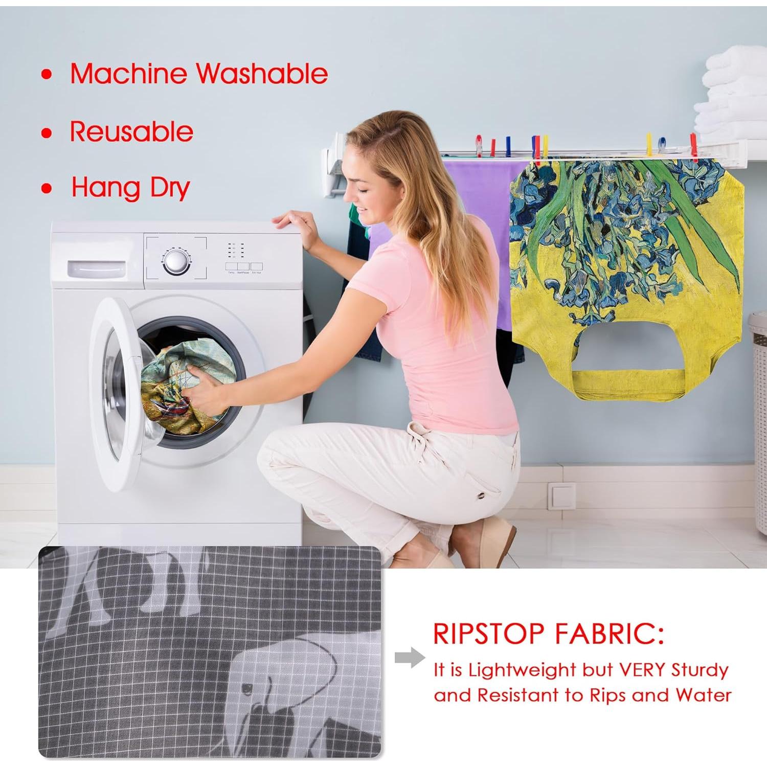 Bolsa de Compras Reutilizable BeeGreen Lila 22.7 kg Plegable