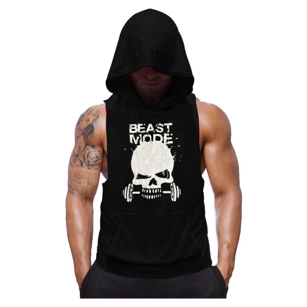 Chaleco Sin Mangas SZKANI para Hombre Estampado Calavera