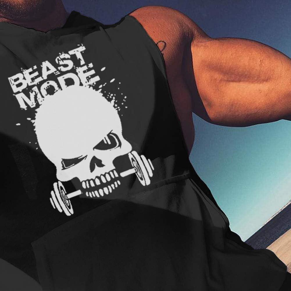 Chaleco Sin Mangas SZKANI para Hombre Estampado Calavera