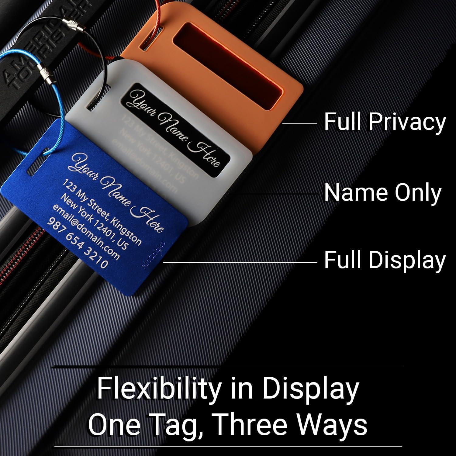 Etiquetas de Equipaje Personalizadas Plinchiako - Aluminio 4 Pzas