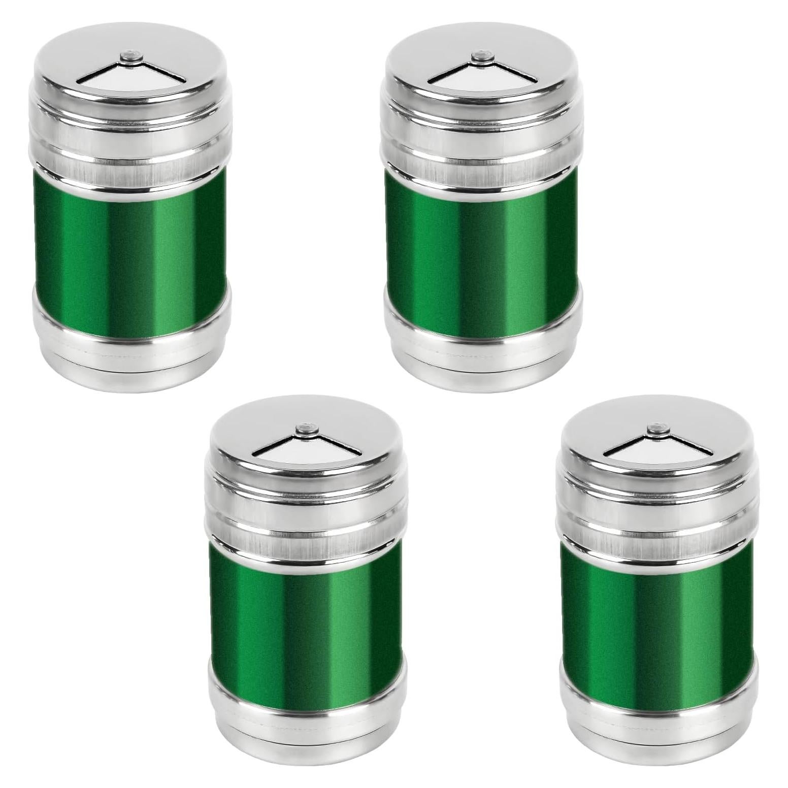Tarros de Especias SHIDOW 4 Pcs Acero Inoxidable Verde