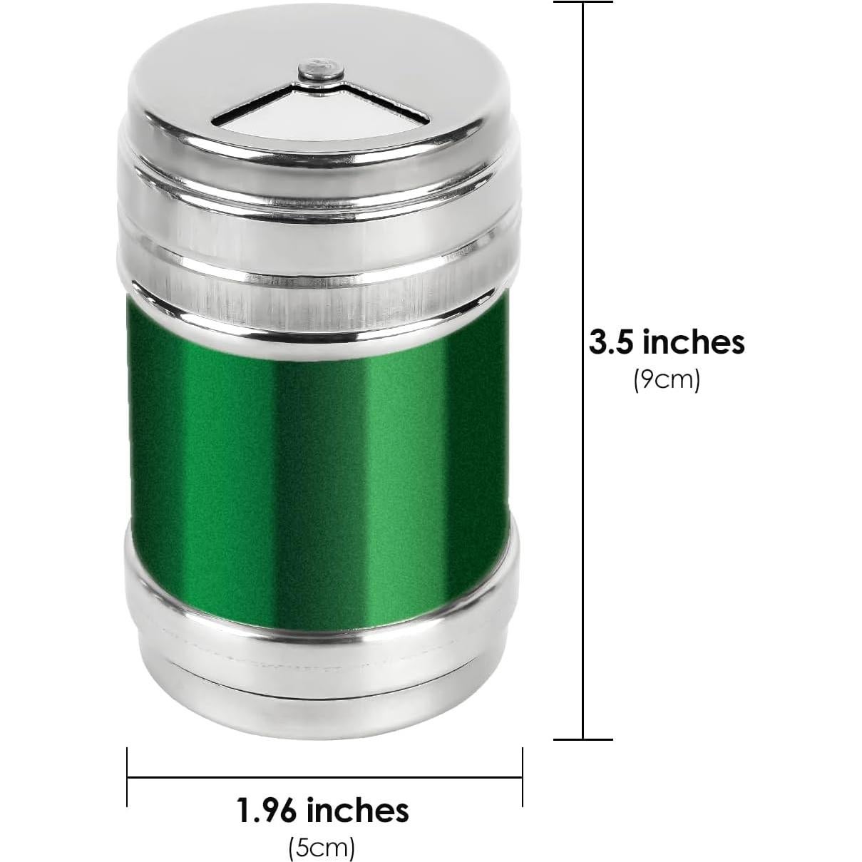 Tarros de Especias SHIDOW 4 Pcs Acero Inoxidable Verde