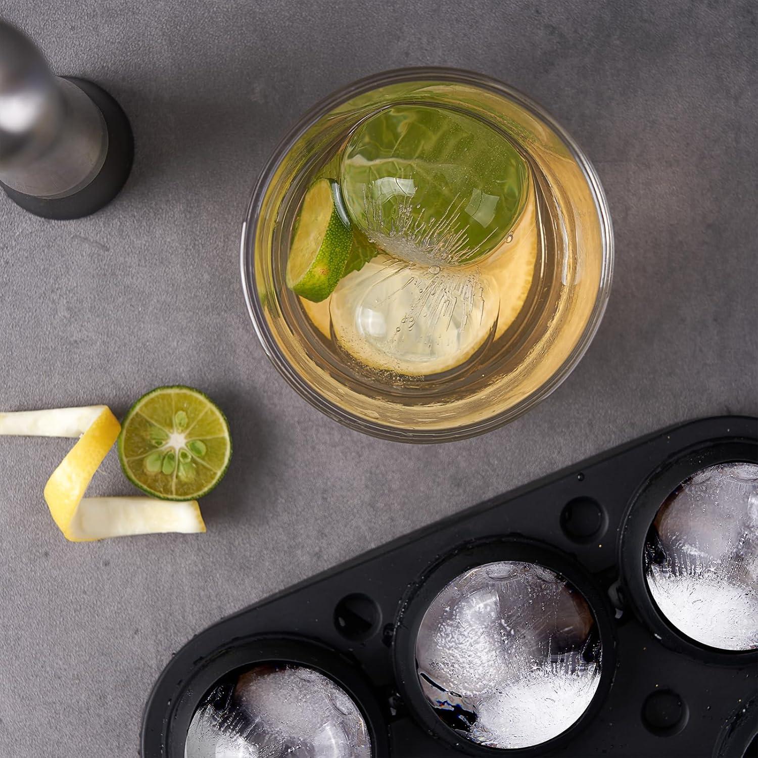 Combo de bandeja de hielo Wanderworld 5 cm - 9 cubos y esferas