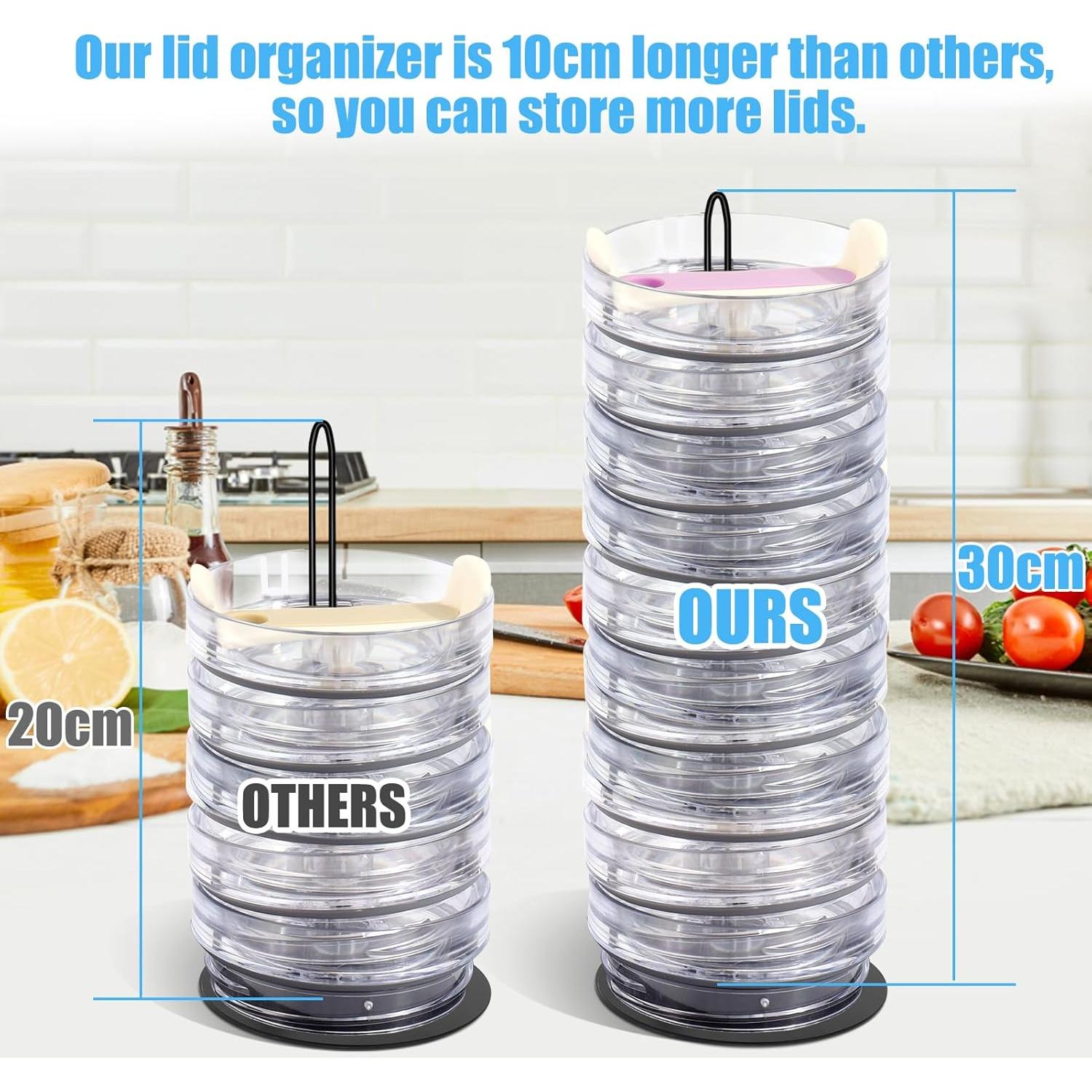 Organizador de Tapas de Tazas Vodolo 2 PCS Vertical 15 Tapas