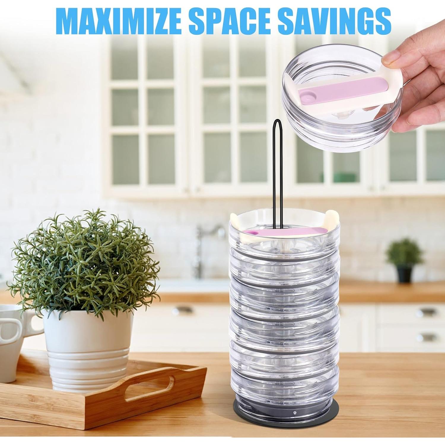 Organizador de Tapas de Tazas Vodolo 2 PCS Vertical 15 Tapas