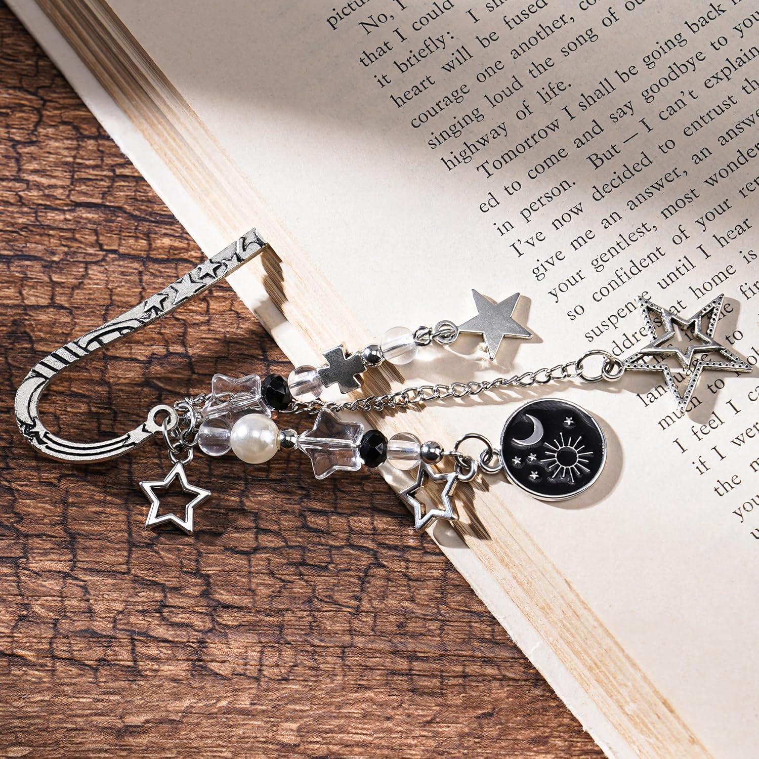 Marcador de Libro Charm Acotar Moon Berirexrion Plata 14x5cm