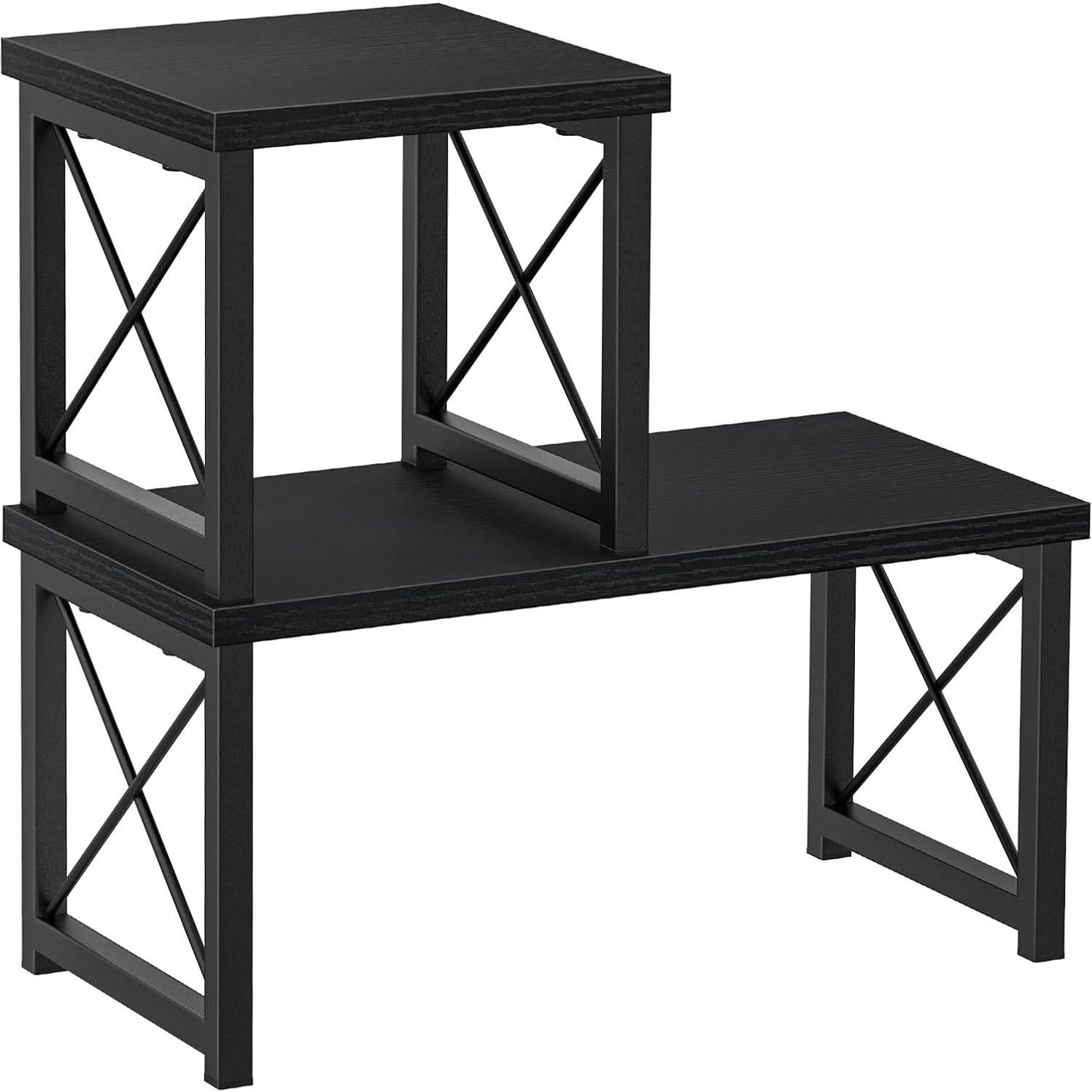 Estante de Escritorio Honiter Negro 2 Niveles Apilable 39.9x19.8cm