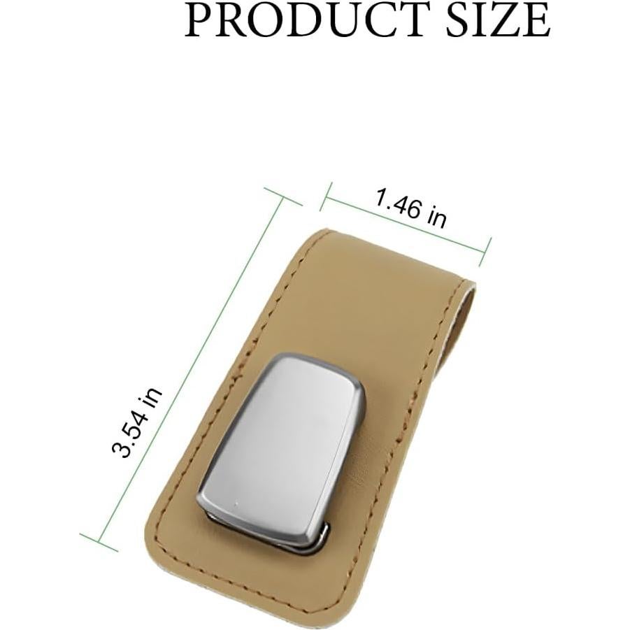 Soporte de Gafas de Sol para Coche Sandfren Beige 2 Piezas