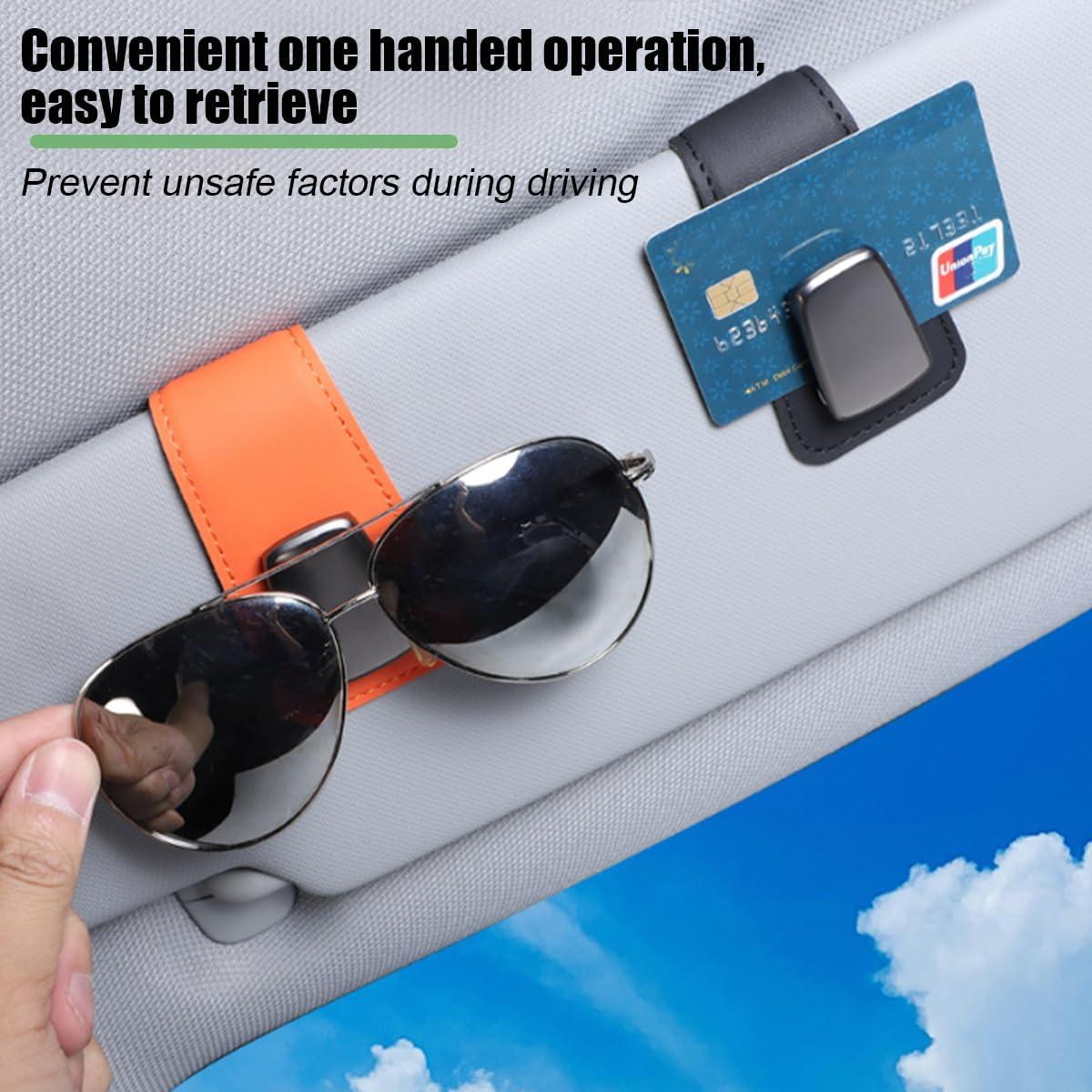 Soporte de Gafas de Sol para Coche Sandfren Beige 2 Piezas