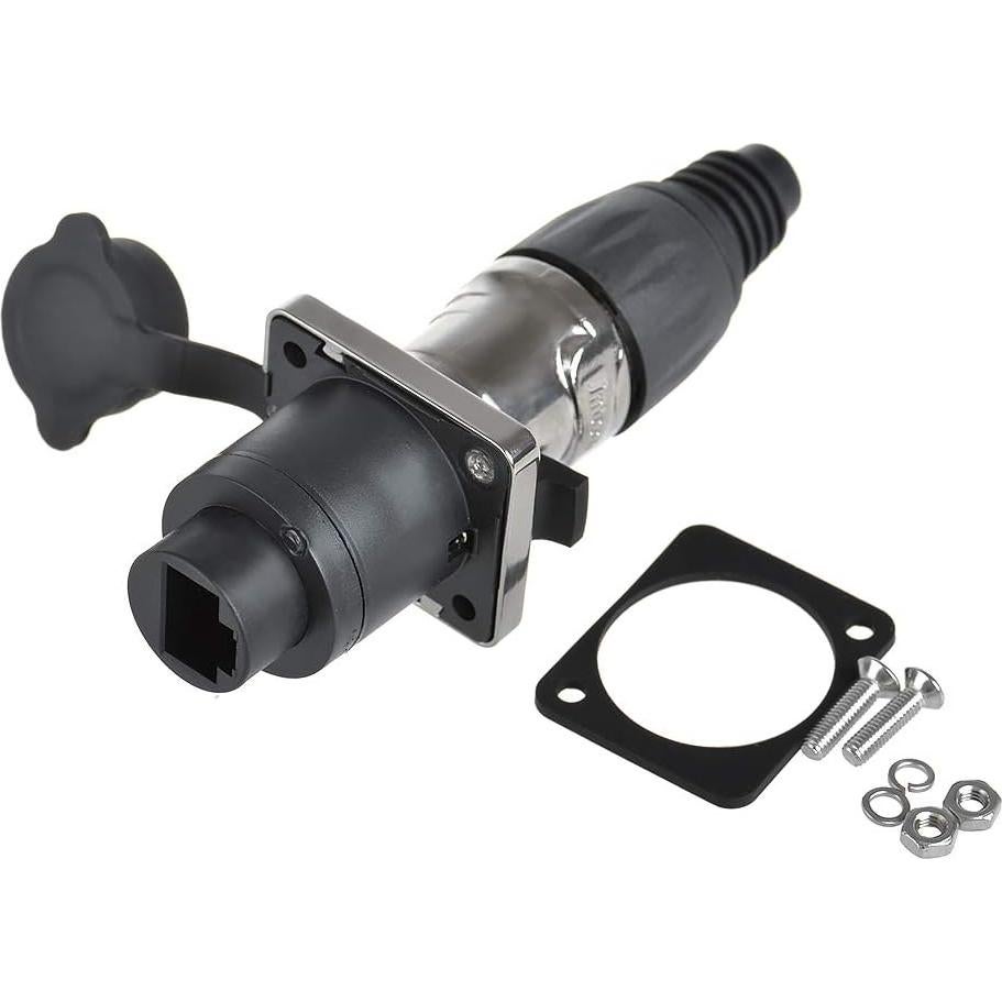 Conector RJ45 IP65 a Prueba de Agua Anmbest Cat6 2 Unidades