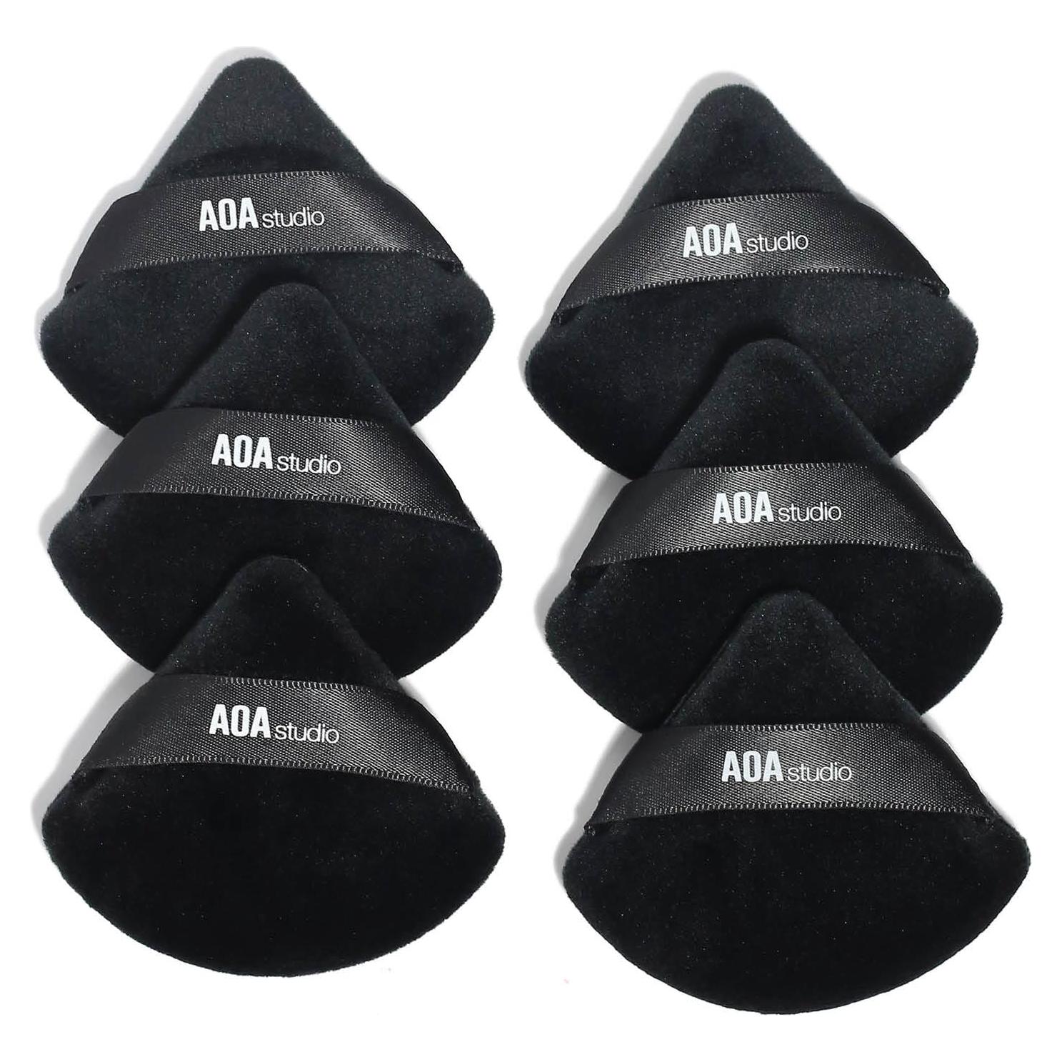 Conjunto de 6 Esponjas de Maquillaje AOA Studio Velvet Puffs