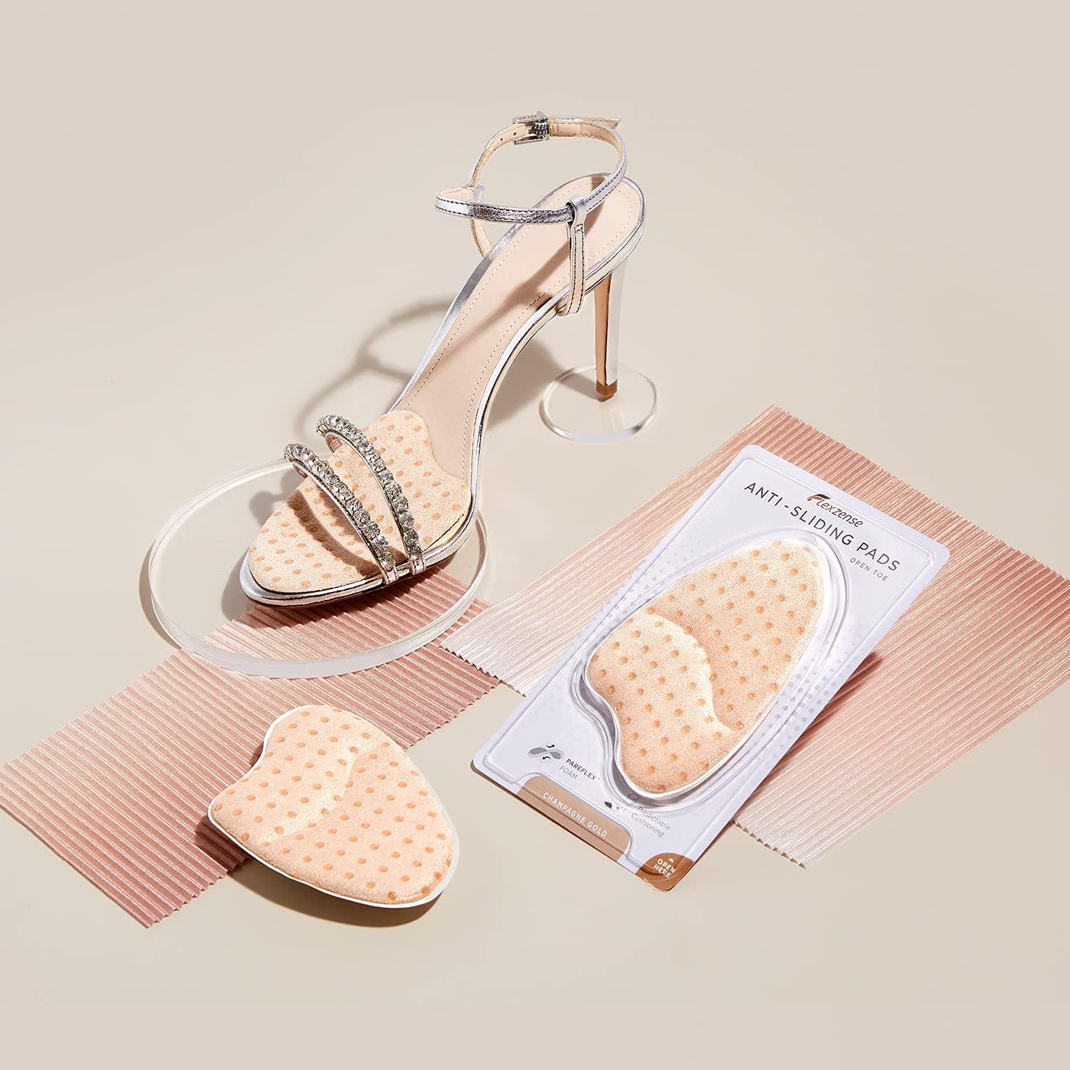 Almohadillas Antideslizantes Oro Para Tacones Abiertos - 1 Par