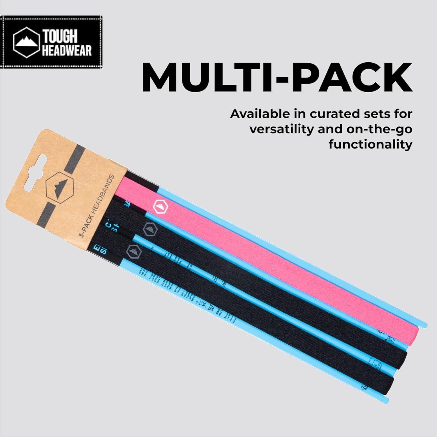 Conjunto de 6 Diademas Deportivas Tough Headwear - Antideslizantes