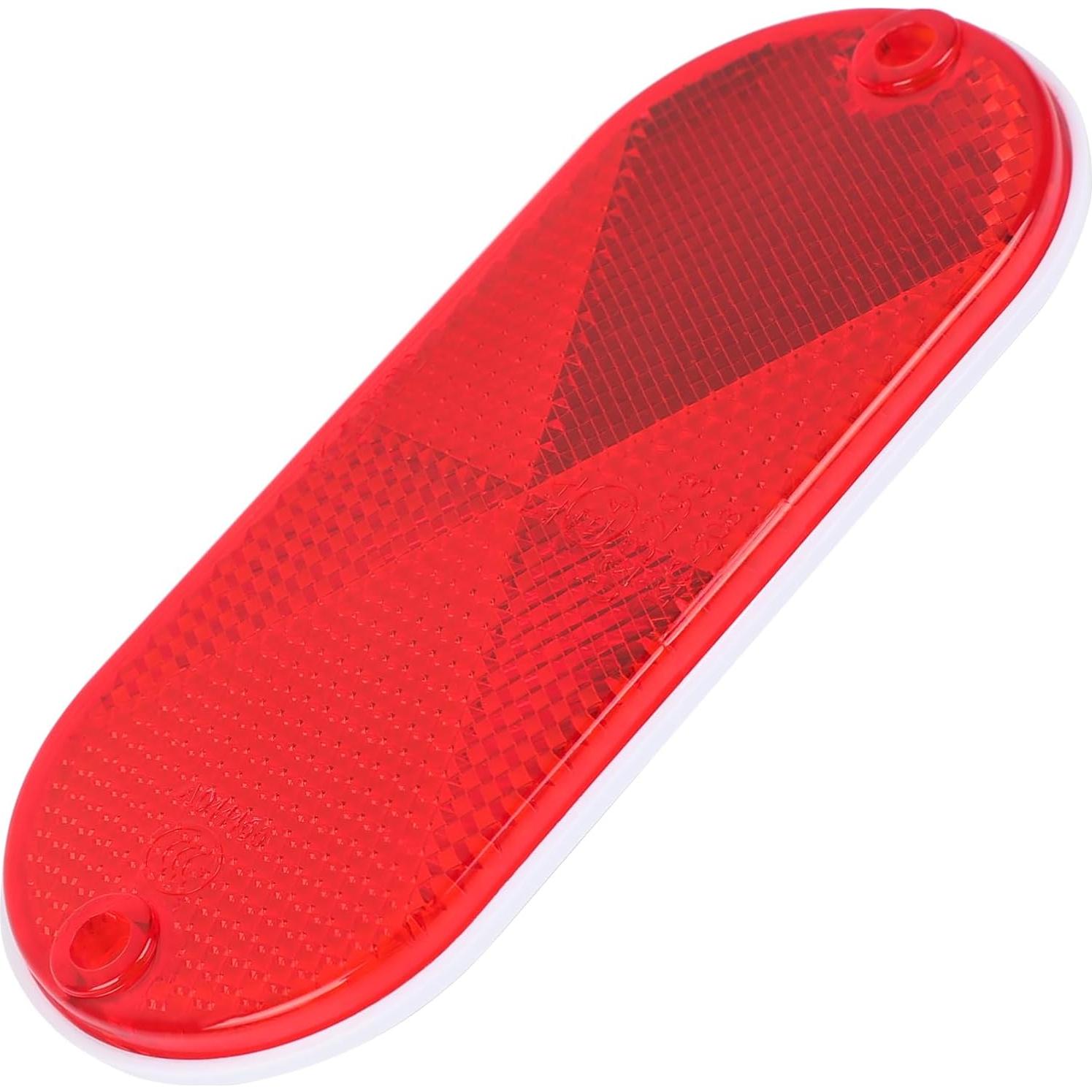 Paquete de 10 Reflectores Ovalados Autoadhesivos Yinaolan 11.4x5 cm