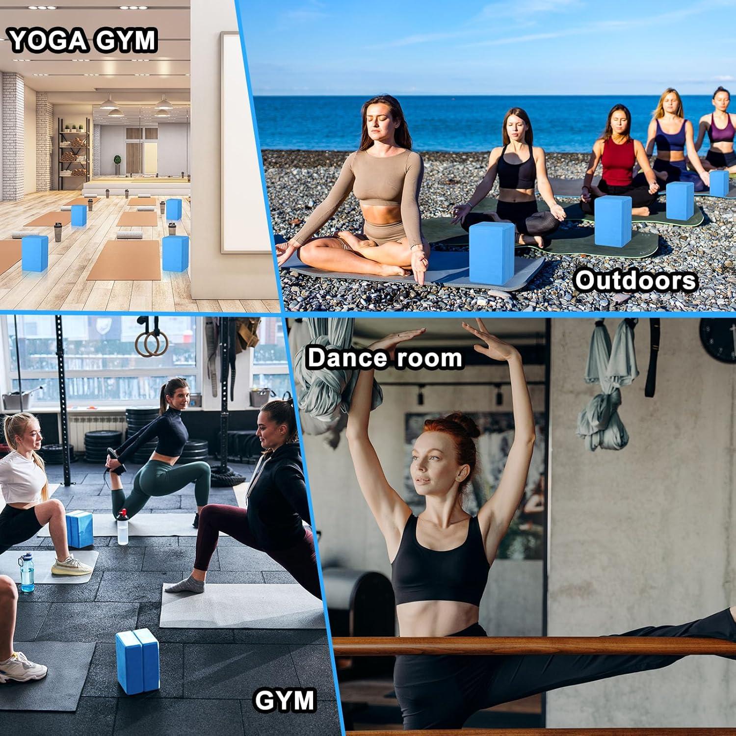 20 Bloques de Yoga EVA Honoson 23x15x7.5 cm Antideslizantes