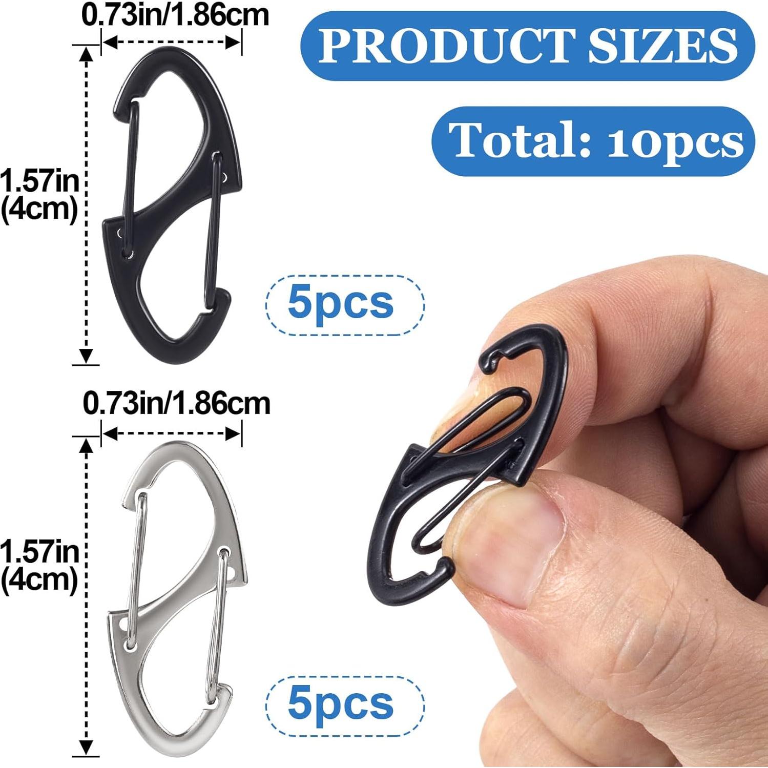 Candados de Cremallera Antirrobo HINZIC 10pcs Doble Apertura