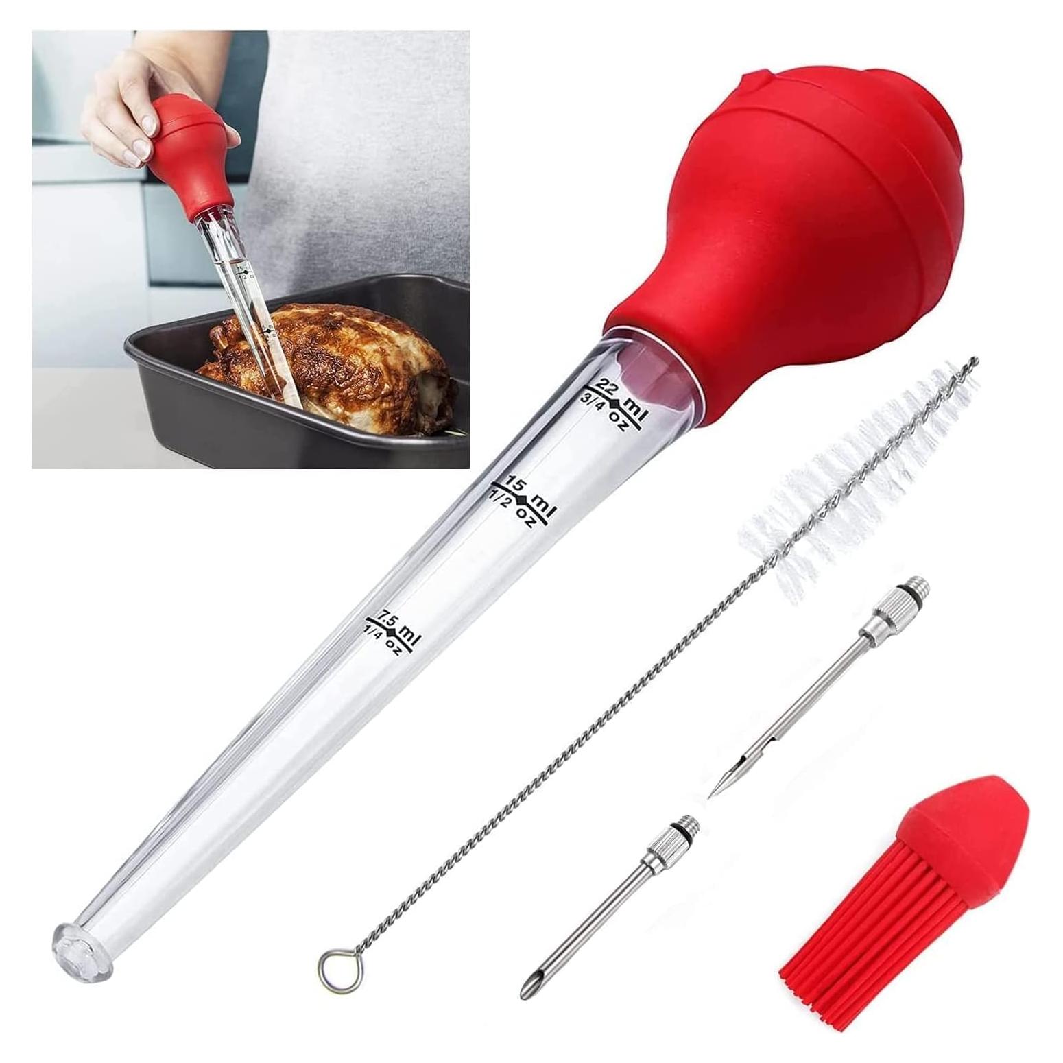 Jeringa para Bastear KAYCROWN con Agujas y Brocha de Silicona