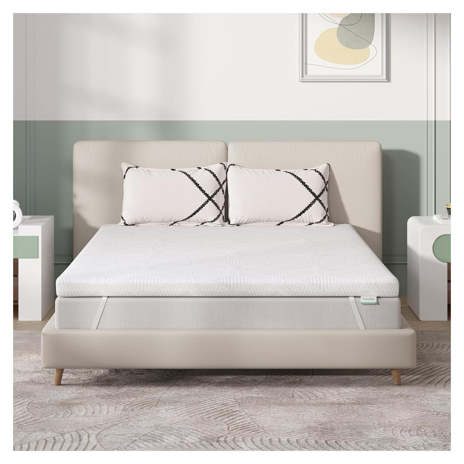 Colchón Viscoelástico Novilla 5 cm para Cama Individual - Suave y Fresco