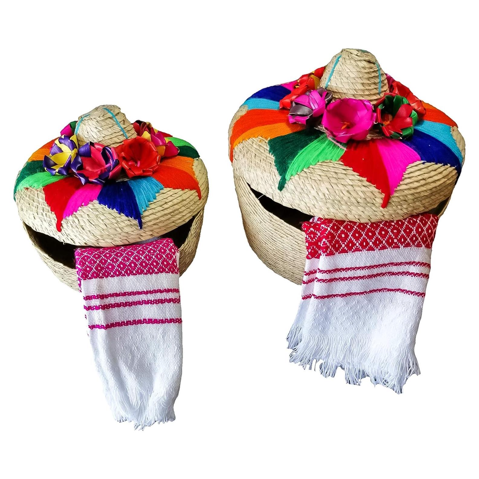 Paquete 2 Tortilleros Sombrero y 2 Manteles Jacq&Jürgen