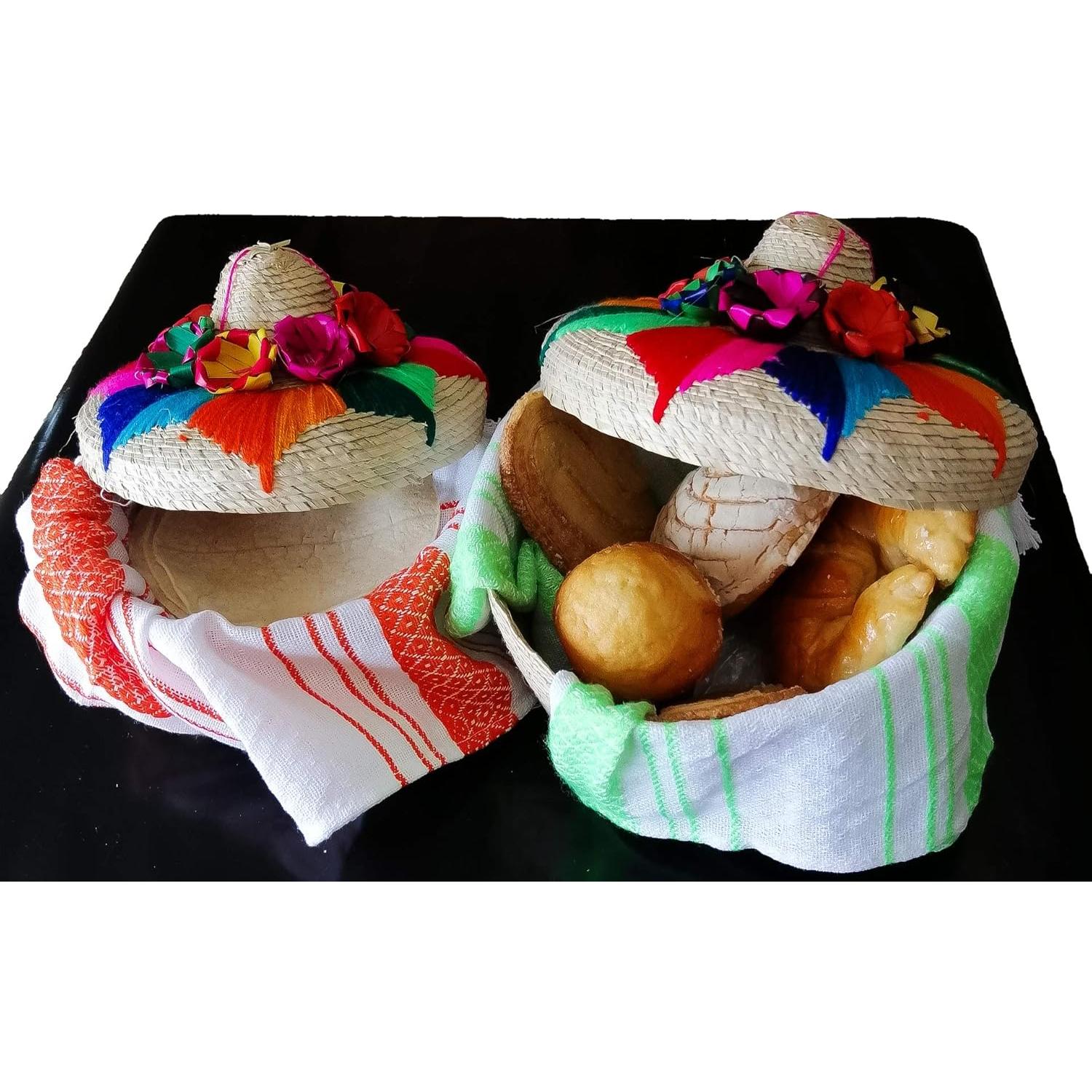 Paquete 2 Tortilleros Sombrero y 2 Manteles Jacq&Jürgen