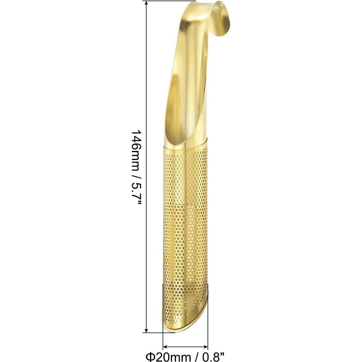 Infusor de Té de Acero Inoxidable uxcell, Malla Fina, Dorado