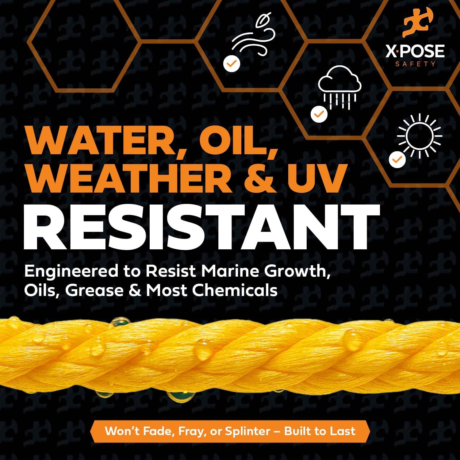 Cuerda de Polipropileno Amarilla 1/2" x 182.88m Xpose Safety