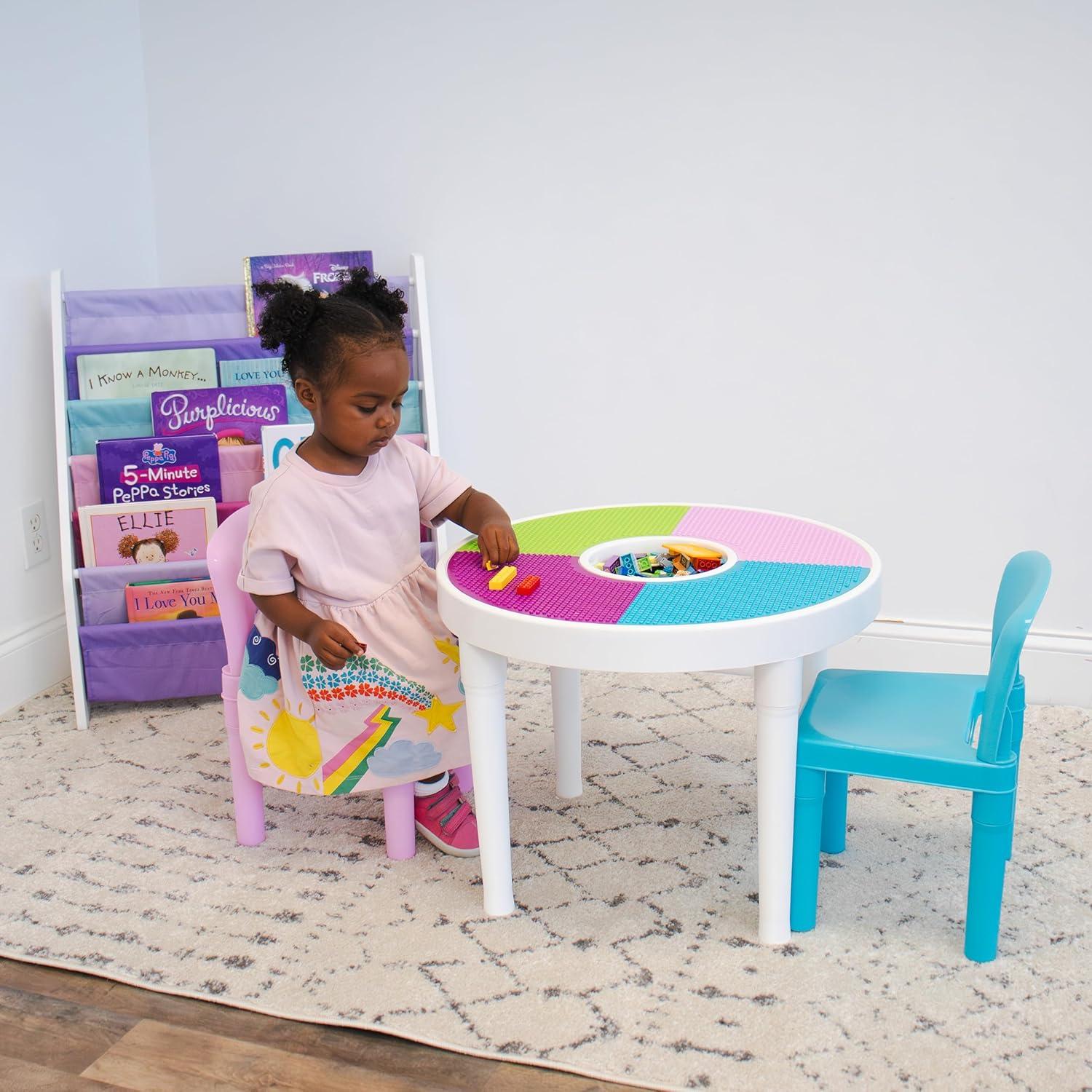 Estantería para libros niños Humble Crew 6 niveles blanca/rosa/púrpura