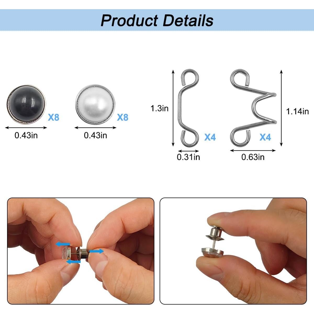 Extensores de Hebilla de Cintura Ajustable IOUALEY 24 Piezas