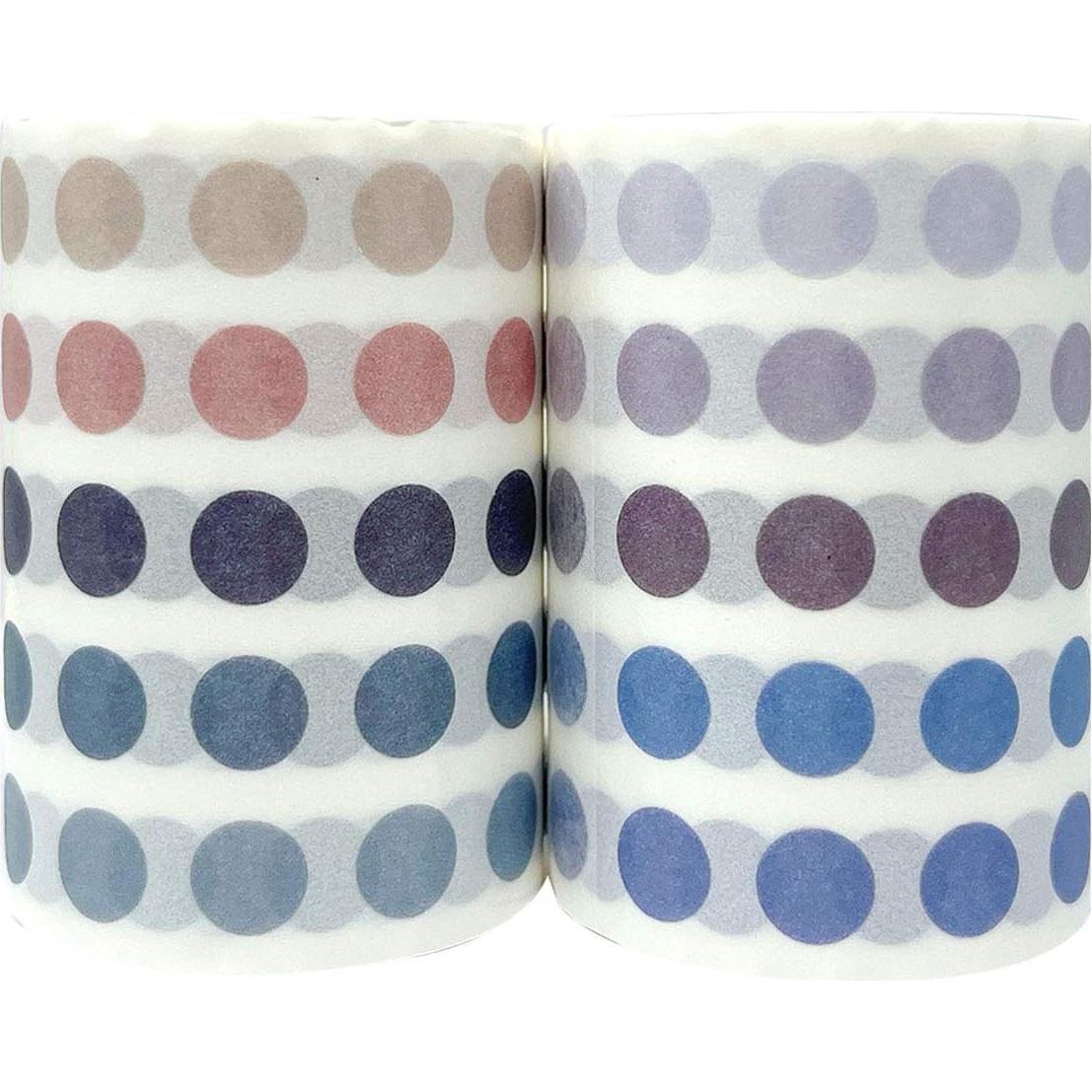 Cinta Washi de Puntos Coloridos allydrew - Set de 2 Rollos 60mm